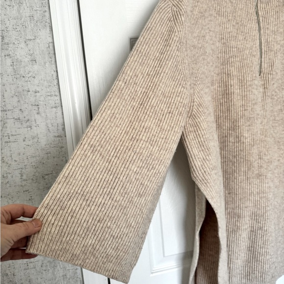 RAEF the Label mens Wool Sweater Nexium Large oversized Tan beige cream - Picture 7 of 7